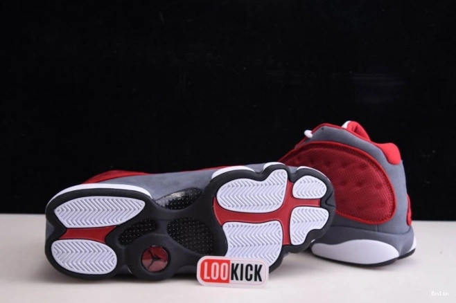 Bmlin Shoes 414571-600 Retro 13 Red Jordan Flint Grey Air Gym 0815